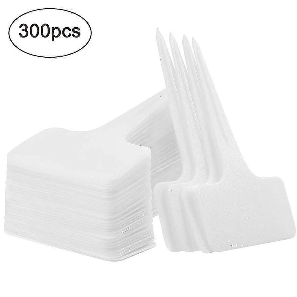 300 Pcs T-type Plant Signs White Plastic Plant Plugs For Labeling ...