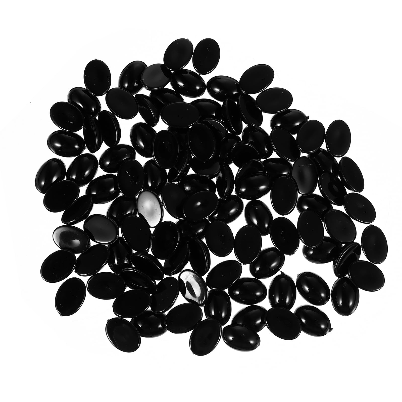 300 Pcs Toy Nose Plastic Eye for Bear Doll Oval Eyes Toys Black Baby