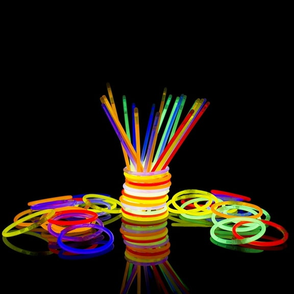 300 Peices Glow sticks Pack Glow Stick Bracelets Assorted Colors, Tube of 300