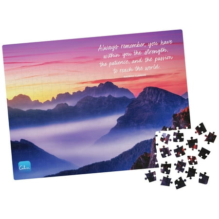 300-Piece Calm Jigsaw Puzzle for Stress Relief, Foggy Mountains