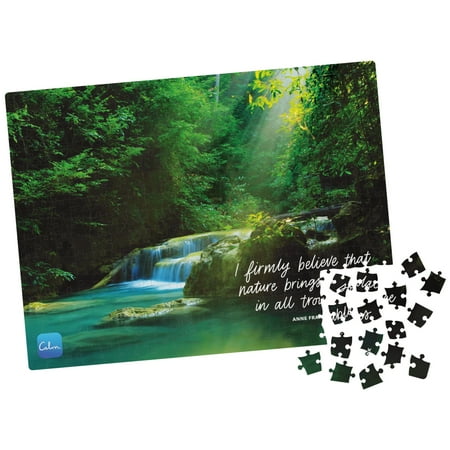 300-Piece Calm Jigsaw Puzzle for Stress Relief, Hidden Waterfalls