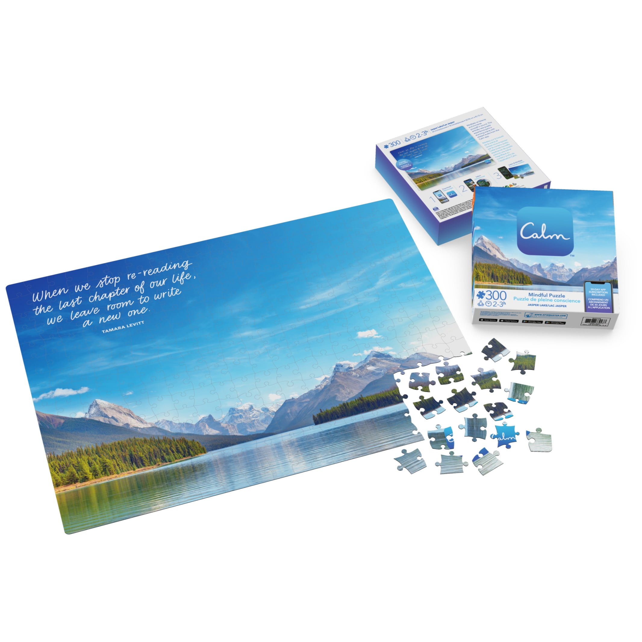 300-Piece Calm Jigsaw Puzzle for Stress Relief, Jasper Lake