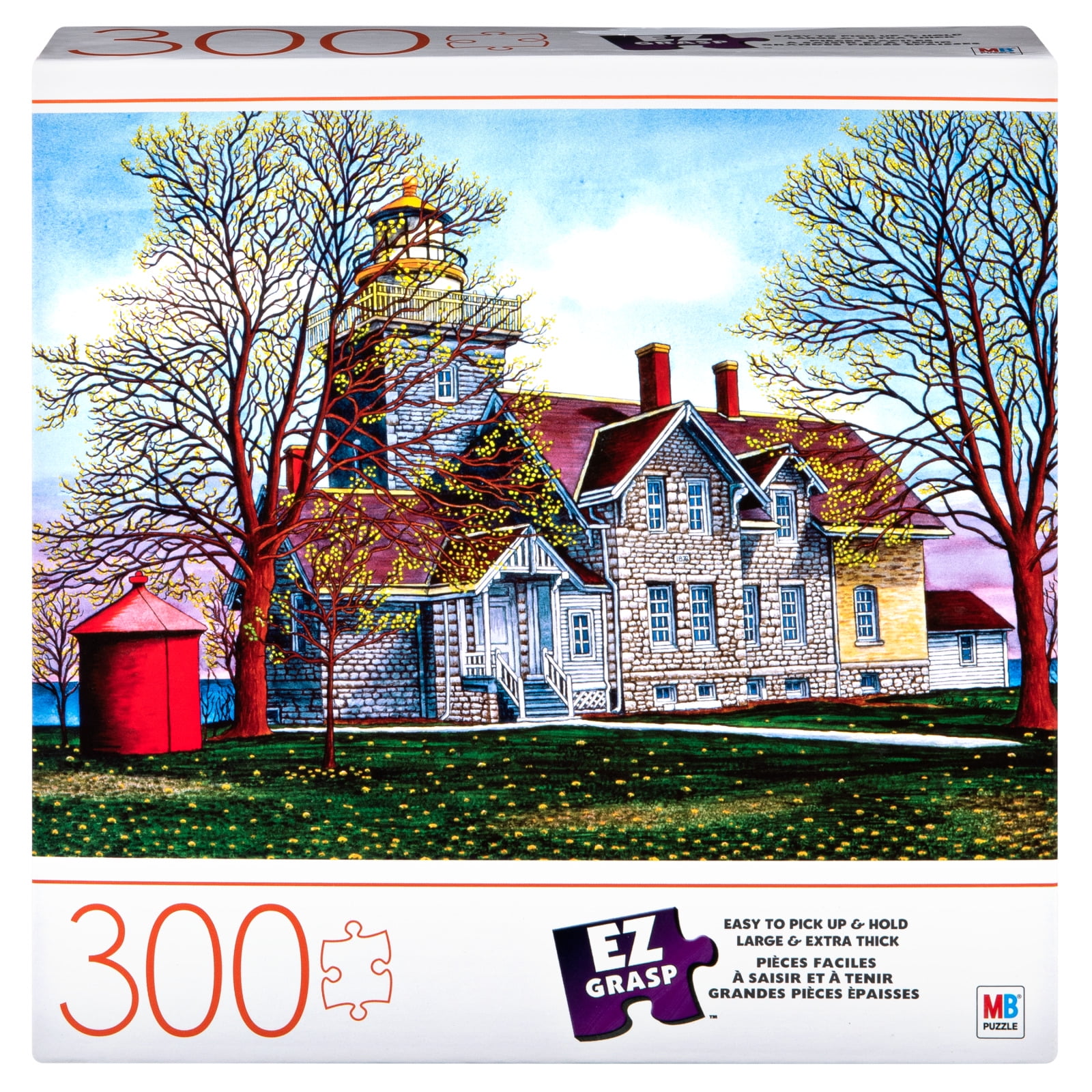 300-Piece EZ Grasp Puzzle for Seniors, Adults and Kids Ages 8 and up, Somerset Lighthouse