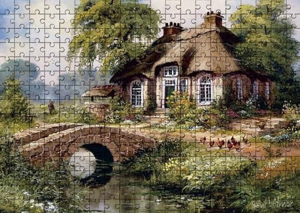 300 Piece Jigsaw Puzzle for Adults Village Country Wooden Puzzle ...