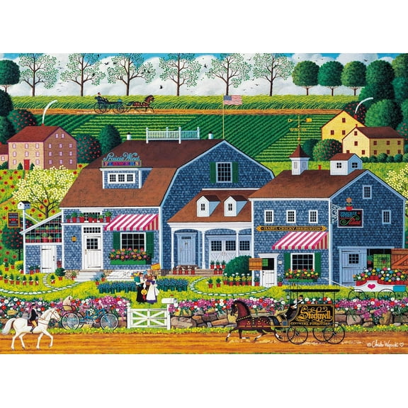 300 Piece Jigsaw Puzzle - Charles Wysocki - 300 Piece Jigsaw Puzzle for Adults Challenging Puzzle Perfect for Game Nights - Finished Size 26.75 x 19.75
