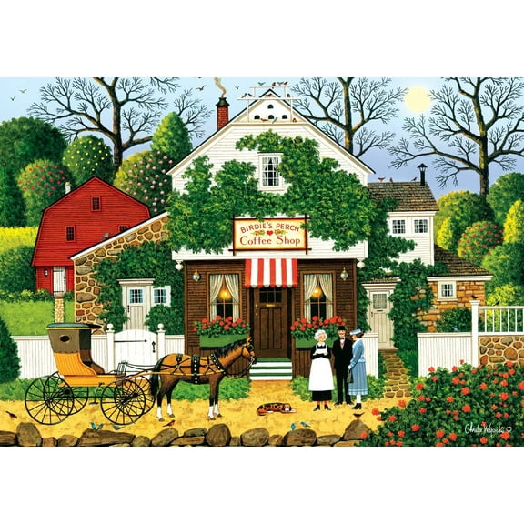 300 Piece Jigsaw Puzzle - Charles Wysocki - Small Talk - 300 Large Piece Jigsaw Puzzle