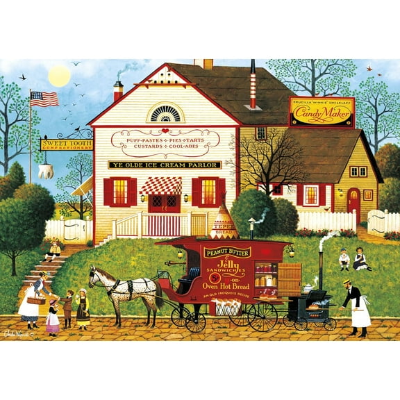 300 Piece Jigsaw Puzzle - Charles Wysocki - Sugar & Spice - 300 Large Piece Jigsaw Puzzle
