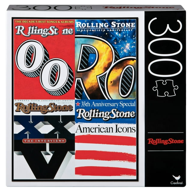 300-Piece Jigsaw Puzzle, Rolling Stone Magazine Covers