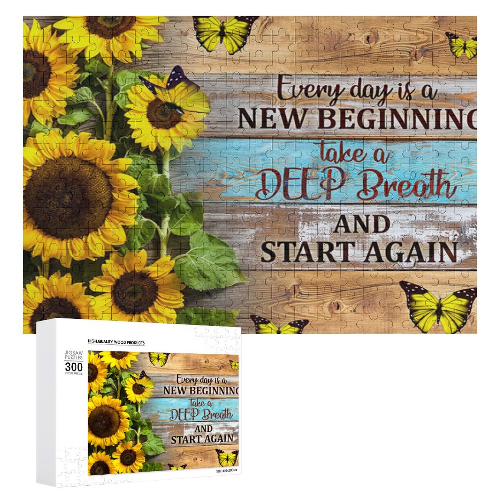 Every Day Is A New Beginning Daily Planner: Simple Pink & Blue Floral Daily Monthly Planner With Hand Drawn Interior