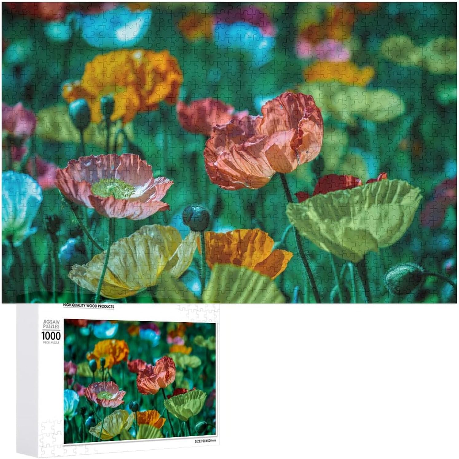 300 Piece Jigsaw Puzzles Assorted Color Flower Puzzle Small Puzzle for