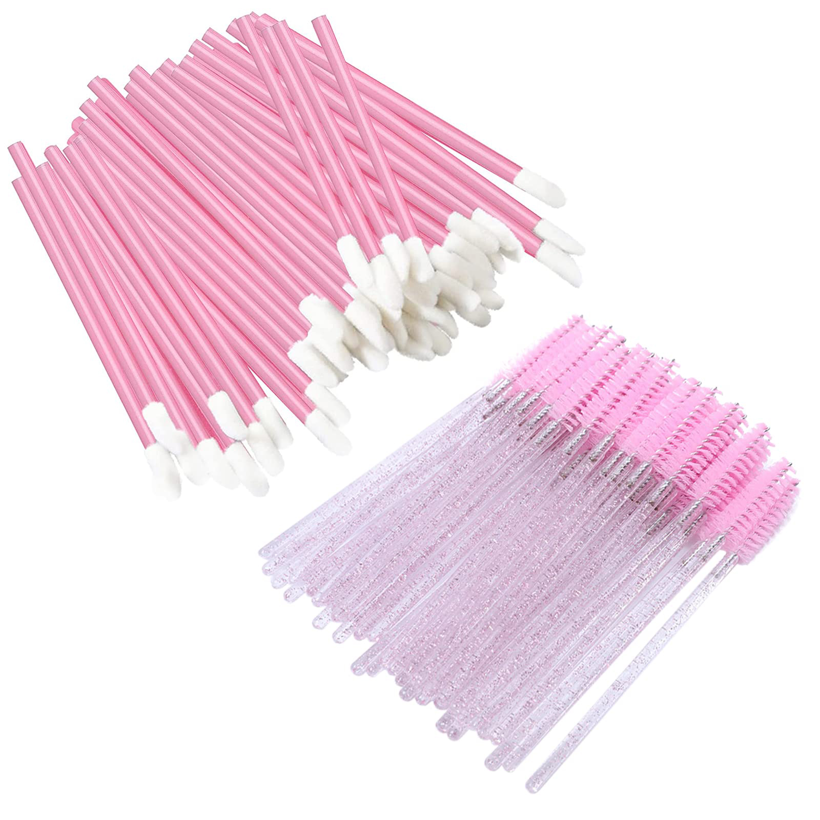 300 Piece Make Up Brush Set, 150 Make-Up Lipstick Brushes, 150 Eyelash Brushes, Disposable Mascara Wands, Disposable Lip Brush, Makeup Brush for Perfect Lip Makeup