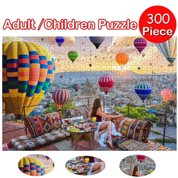 300 Piece Puzzle for Adults, Usupdd Large Puzzle Game Interesting Toys, 13.4x20 Inch Brain Development Puzzle Set for Family