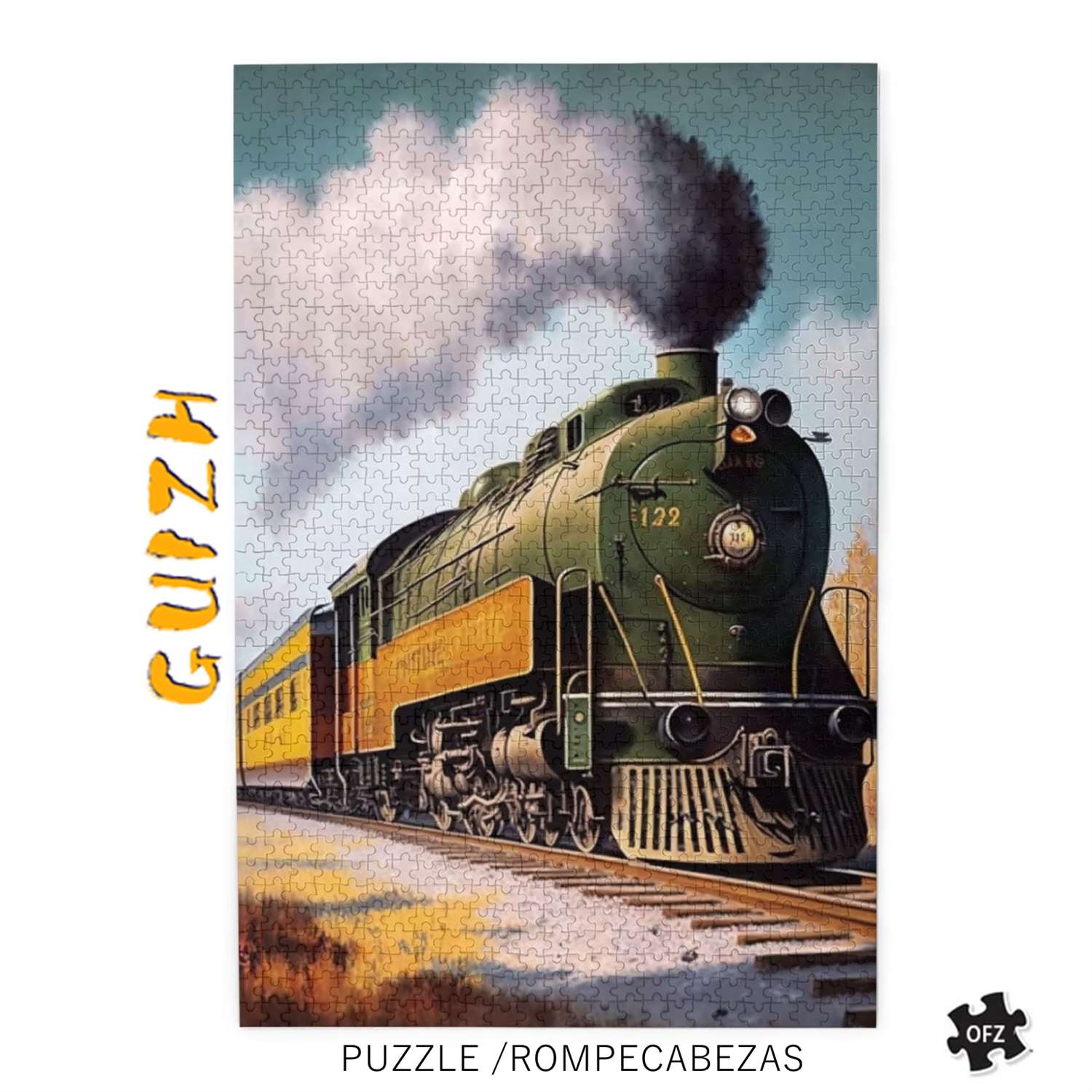 300 Piece Puzzle for Adults and Kids Artistic Trains Jigsaw Puzzle for Home Decoration Toys