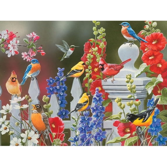 300-Piece Spring Birds Jigsaw Puzzle by William Vanderdasson, 18×24″