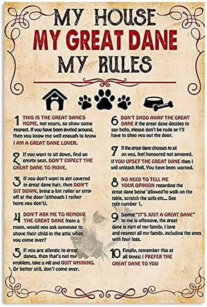 300 Piece Wooden Puzzle for Adults My Great Dane My House My Rules