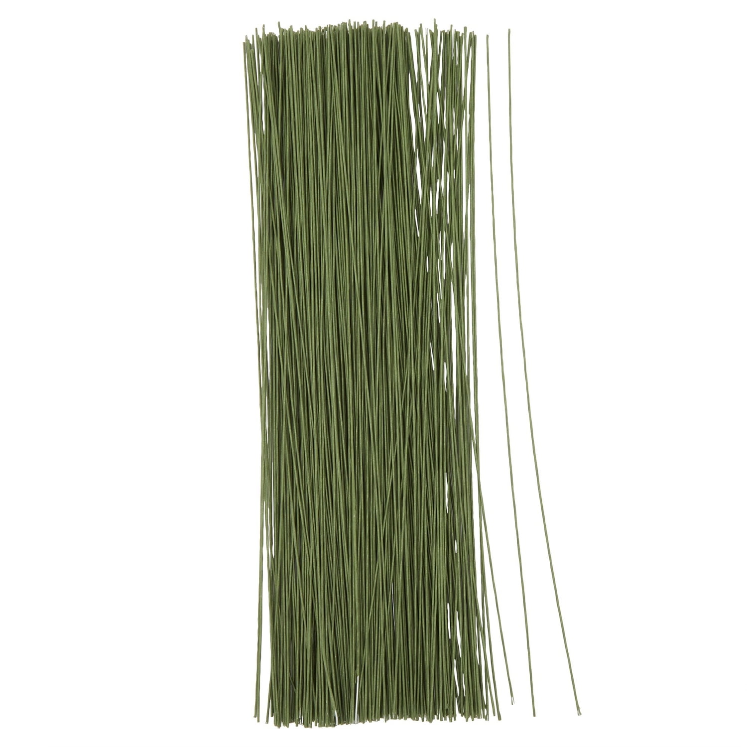 Juvale 300 Pieces Green 18 Gauge Wire for DIY Crafts, Artificial Flower Arrangements (16 in)