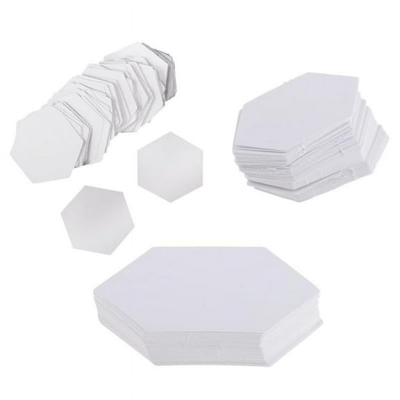 300 Pieces Hexagon Paper Quilting Templates Paper Piecing DIY Patchwork 3 Sizes