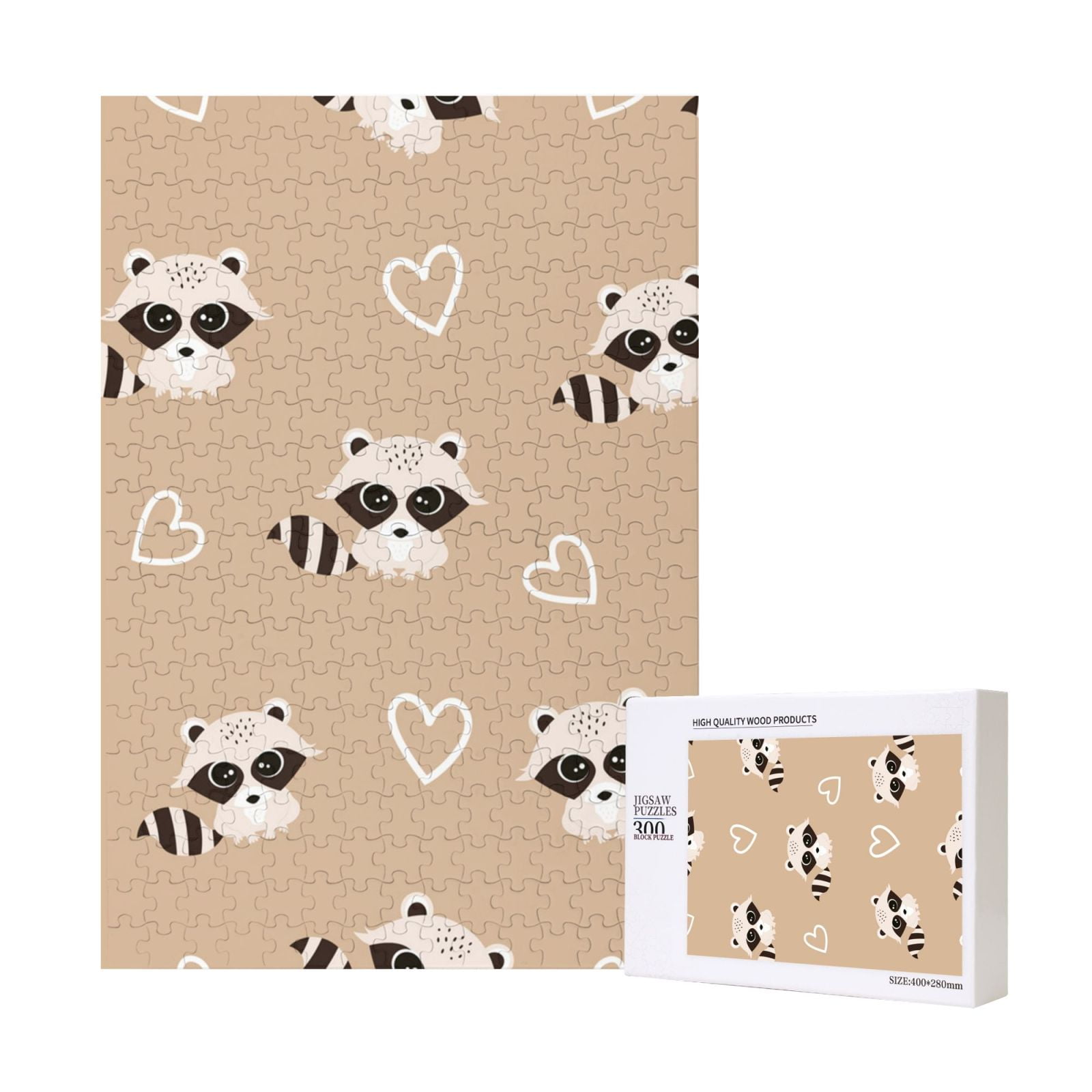 300 Pieces Jigsaw Puzzles Wooden Jigsaw Toy Family Game Wall Decor for