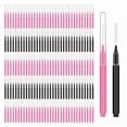 thumbnail image 1 of 300 Pieces Mini Eyebrow Brush with Cap Brow Lamination Brush Eyebrow Spoolie Brush Comb Eyebrow Lash Lift Tools Lash, 1 of 7