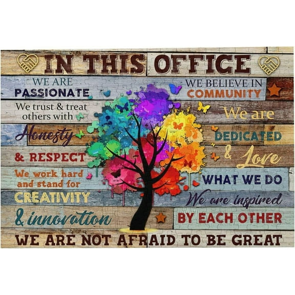 300 Pieces Office Teamwork Wooden Jigsaw Puzzles Office Inspirational Quotes Inspire Adult Or Teenagers Office Game Challenging and Fun Activity