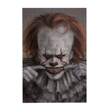 300 Pieces Pennywise Puzzle for Adults and Teenagers Cartoon Jigsaw Puzzle for Room Decor Wall Decor Art Decor Challenging Gifts for Boys and Girls