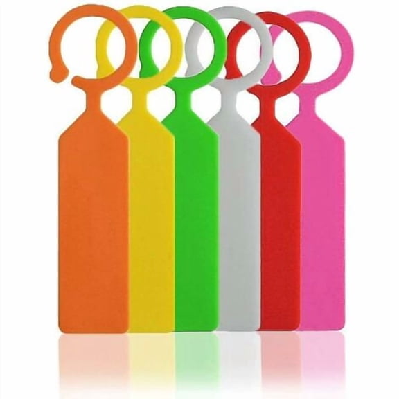 300 Pieces Plastic Tree Tags, Plant Hanging Labels Waterproof Plastic Garden Markers, 6 Colors