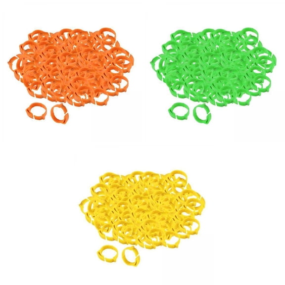 300 Pieces Rings 001 Duck Chicks Leg Adjustable Identification Bands Poultry s