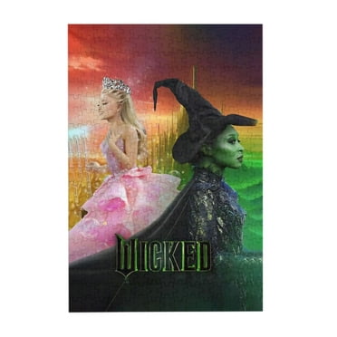 300 Pieces Wic-Ke Jigsaw Puzzles for Adults Cartoon Wooden Puzzle Large Puzzle Game Artwork for Adults Teens Family Decorations Unique Puzzle Gift