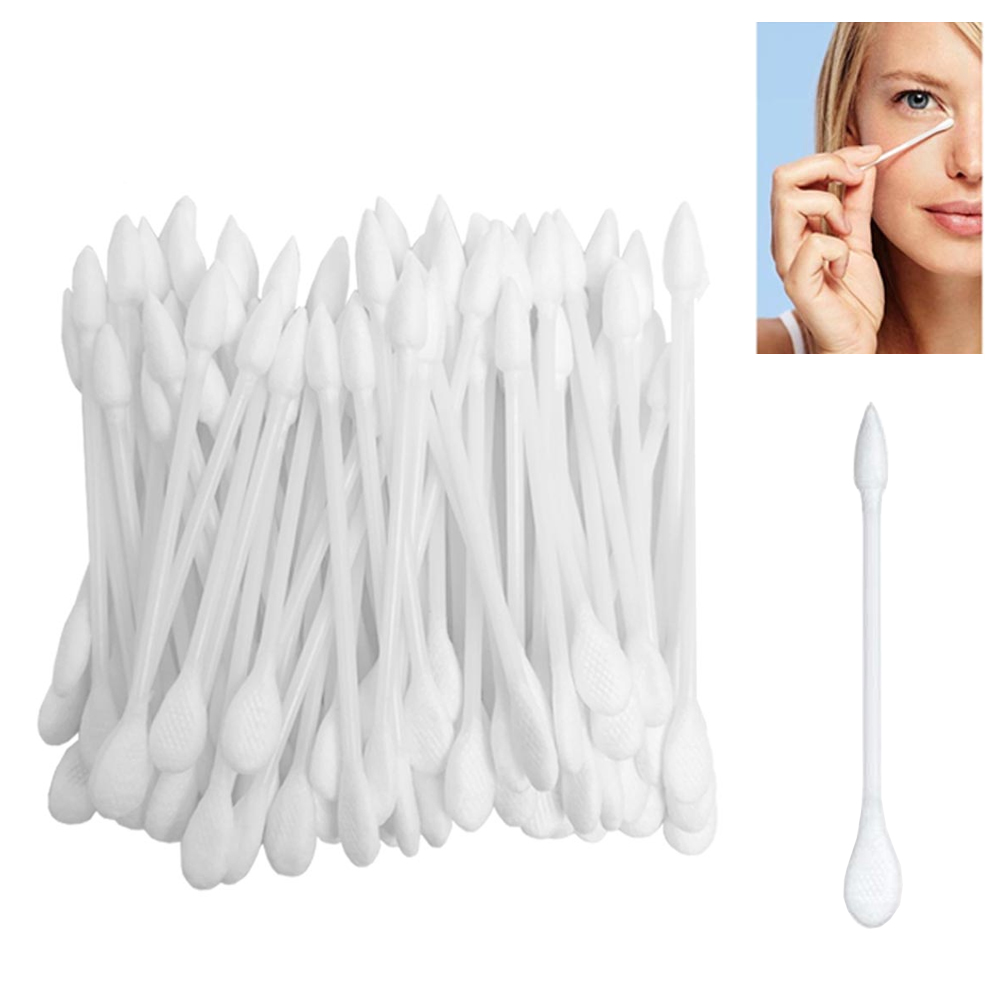 300 Precision Makeup Applicator Cotton Double-sided Swabs Pointed 