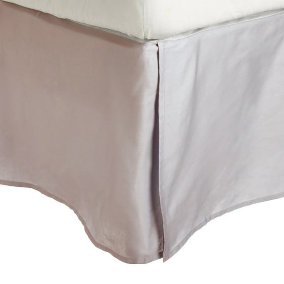 300 Queen Bed Skirt 100% Premium Combed Cotton Solid, Lilac