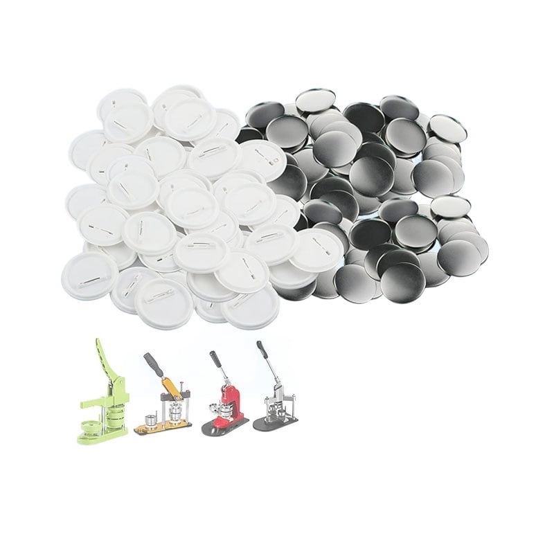 300 Sets Of Blank Button Making Supplies Round Badge Button Parts 25/32 ...