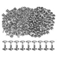 thumbnail image 1 of 300 Sets Leather Rivets 8 x 8mm Metal for Leathercraft, Silver Tone, 1 of 6