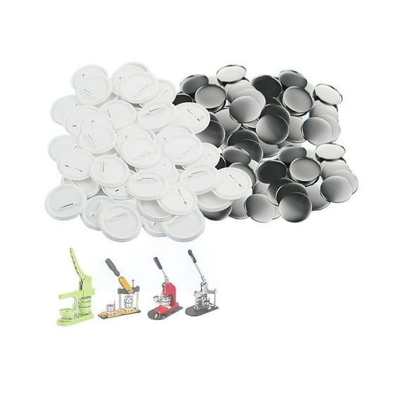 300 Sets Of Blank Button Making Supplies Round Badge Button Parts 25/32/44/50/58 MM For Badge Maker Machine DIY Pin Maker,Blank Materials Consumables