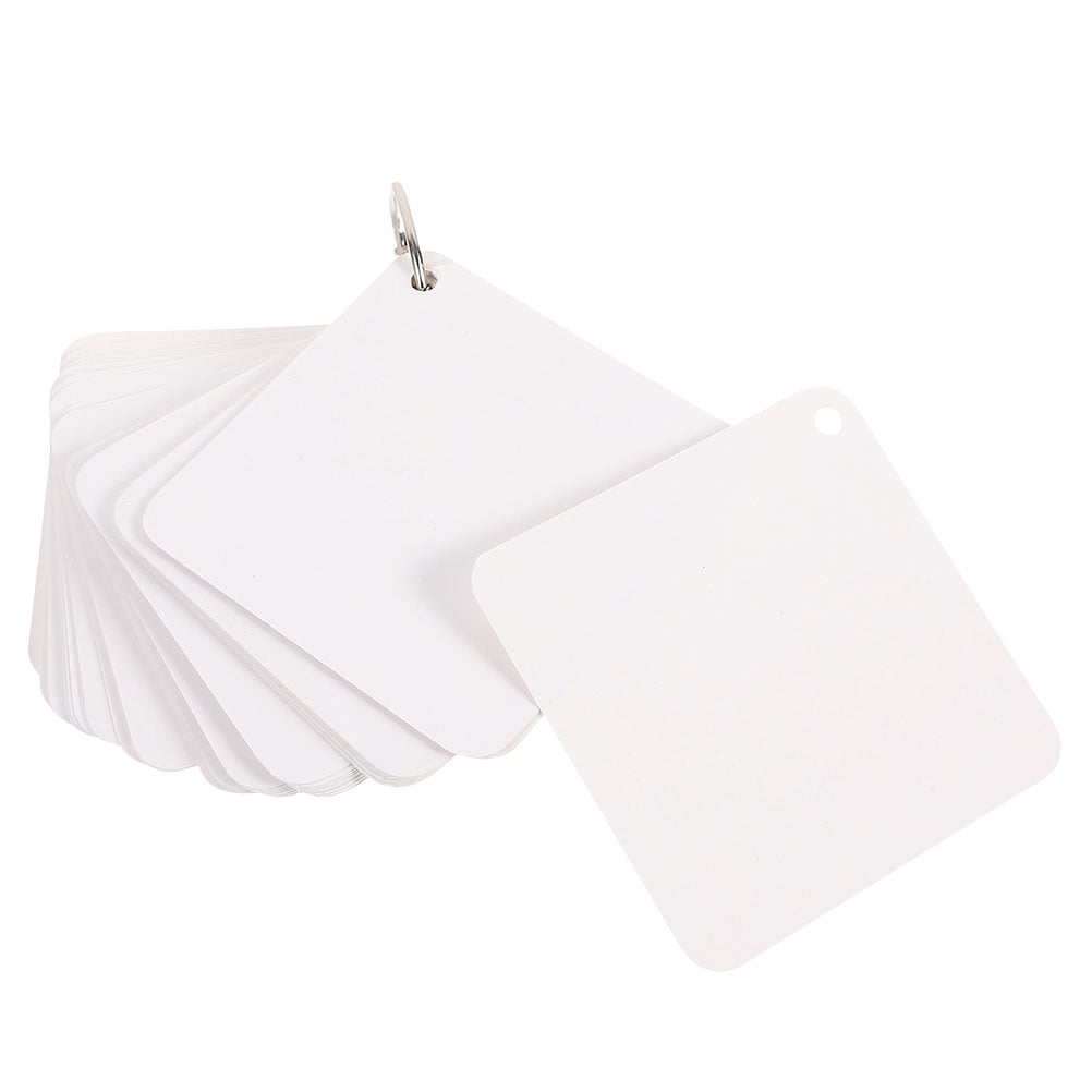 300 Sheets Blank Flashcards Small Note Cards Study Memo Pads Memory ...