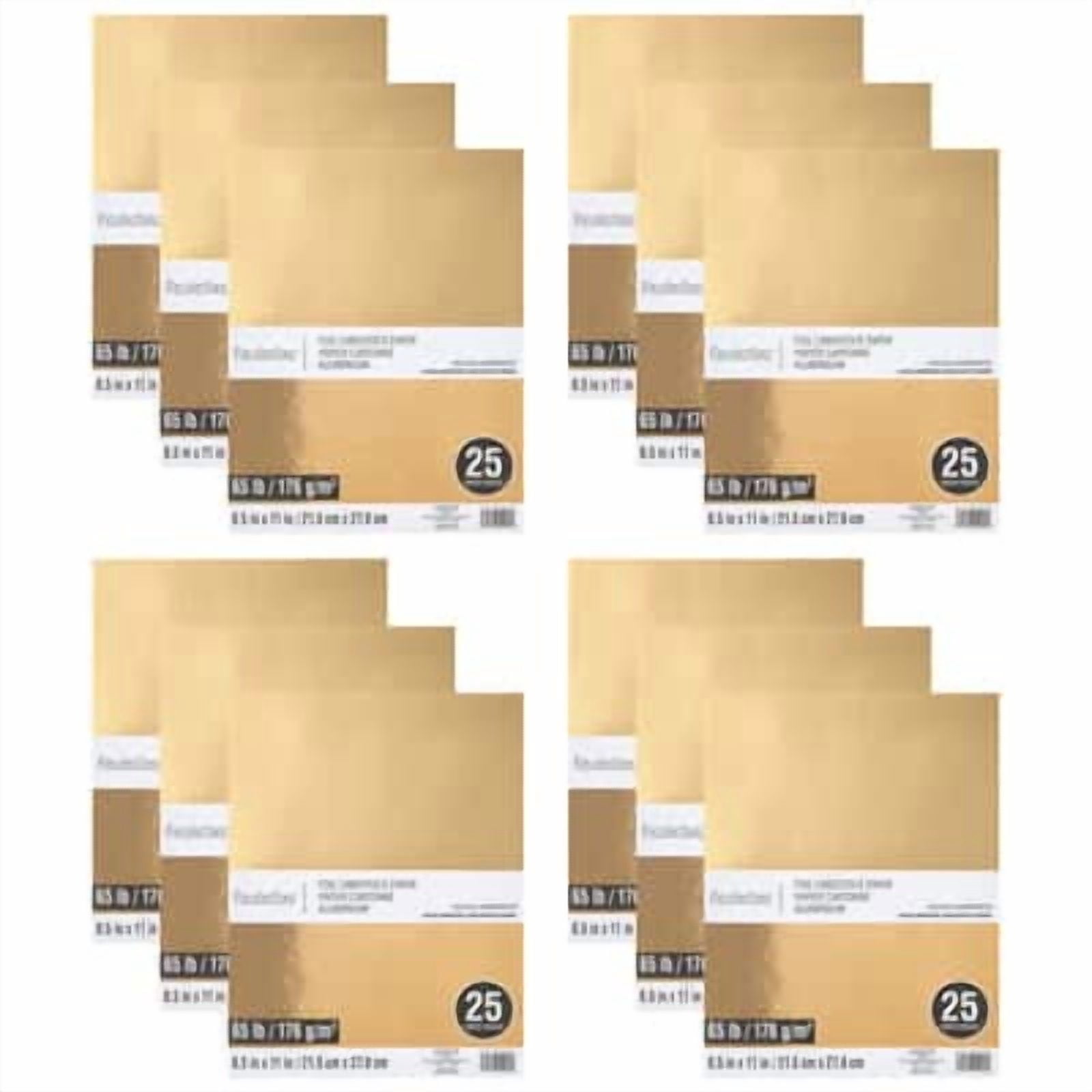 Recollections 300 Sheets Gold Foil 8.5" x 11" Cardstock Paper - Acid and Lignin Free Paper for Scrapbooks, Arts & Crafts - Bulk Pack
