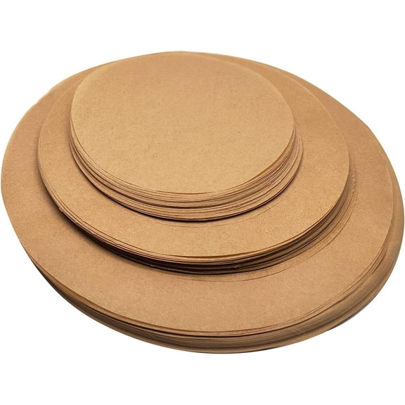 300 Sheets Round Baking Parchment Paper, 6, 8, 10 Inch Non-Stick Cake Pan Parchment Liner for Baking, Grilling and Steaming Bread
