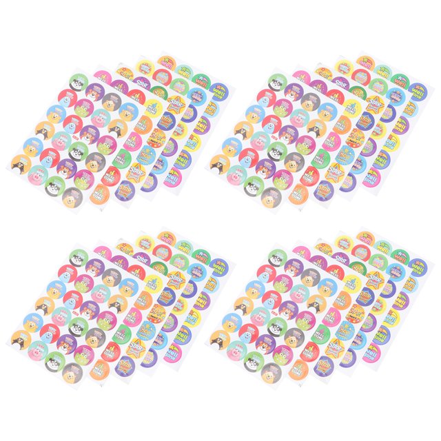 300 Sheets Students Prizes Stickers Reward Stickers Adorable Incentive ...
