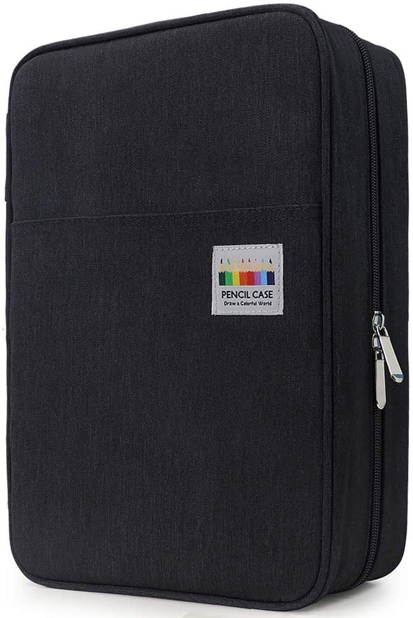 300 Slots Color Pencil Case with Handy Wrap & Zipper, Multilayer Holder ...