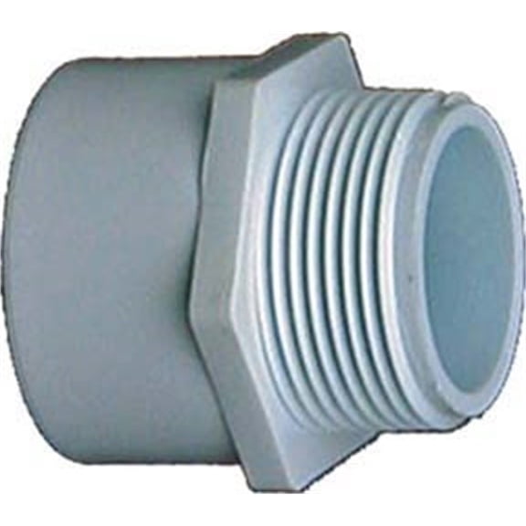 300 Solvent Weld Pipe Adapter, 2 in, Slip X MIP, SCH 40, PVC