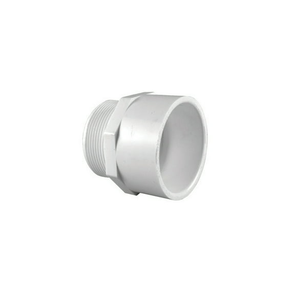 300 Solvent Weld Pipe Adapter, 2 in, Slip X MIP, SCH 40, PVC