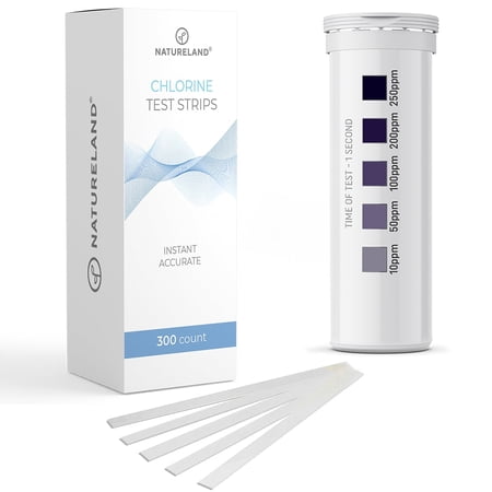 [300 Strips] Restaurant Chlorine Test Paper, 10-250 ppm (Value Pack) Instant Result in 1 Second