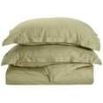 thumbnail image 1 of 300 TC, 100% Combed Cotton, Duvet Cover Set, King/Cal King, Solid, Sage, 1 of 1