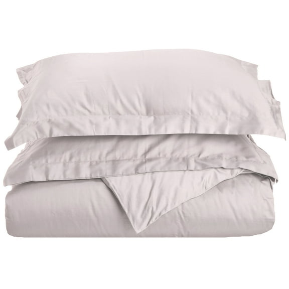 300 TC, 100% Combed Cotton, Duvet Cover Set, Twin, Solid, Lilac