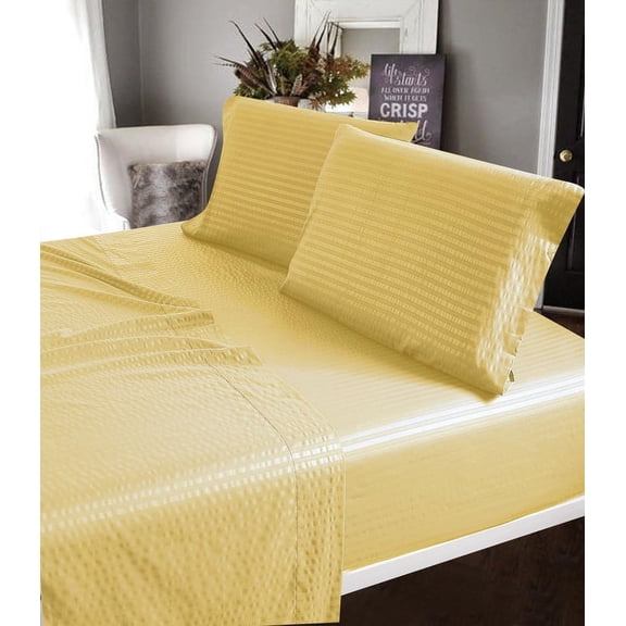 300 TC 100% Cotton Sheet Set - 4pc, Soft & Breathable, Wrinkle-Free, Classic