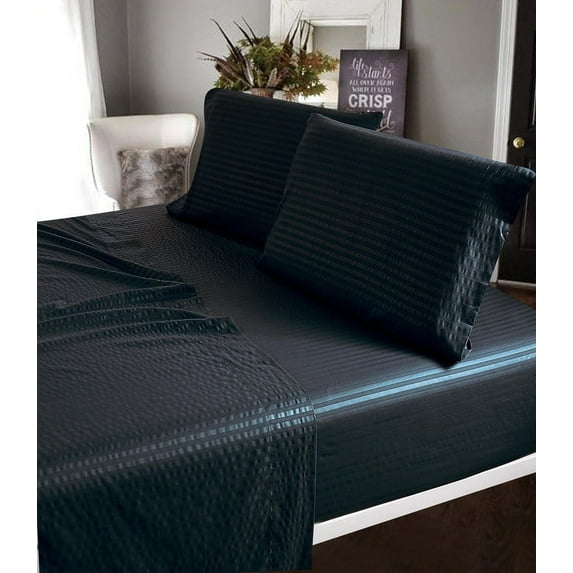 300 TC 100% Cotton Sheet Set - 4pc, Soft & Breathable, Wrinkle-Free, Classic