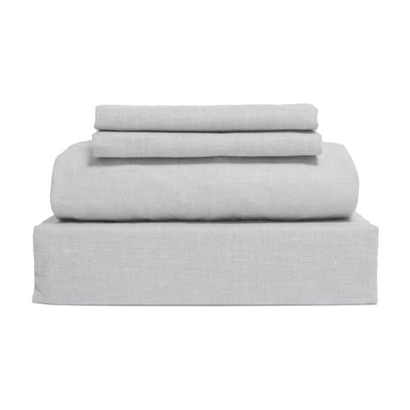 300 Thread Count 100% Cotton 4-Piece King Sheet set in Cool Grey