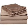 thumbnail image 1 of 300 Thread Count 100% Egyptian Cotton 3-Piece Fitted Sheet ( 1 Fitted Sheet + 2 Pillow Covers) 15 Inches Deep Pocket Size Full XL Color Taupe Solid, 1 of 6