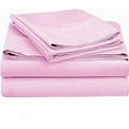 thumbnail image 1 of 300 Thread Count 100% Egyptian Cotton 3-Piece Fitted Sheet ( 1 Fitted Sheet + 2 Pillow Covers) 24 Inches Deep Pocket Size Full Color Pink Solid, 1 of 6