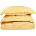 thumbnail image 1 of 300-Thread Count 100% Egyptian Cotton Lightweight Solid Duvet Cover Set Gold / King/Cal King, 1 of 5