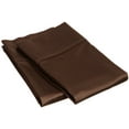 thumbnail image 1 of 300-Thread Count 100% Egyptian Cotton Lightweight Solid Pillowcase Set Mocha / King, 1 of 3